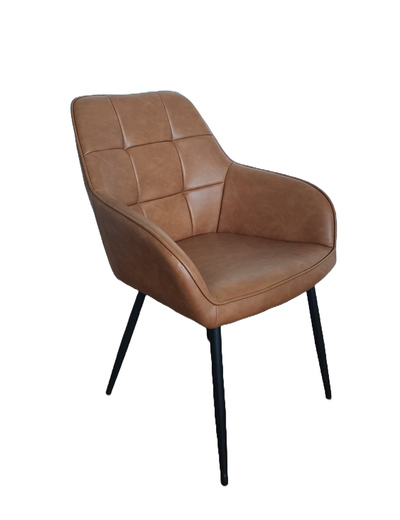 Nolan Armchair Square Cognac Fpu