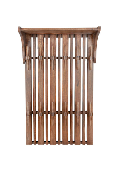 Wall Coat Rack Shelf Jakub Walnut