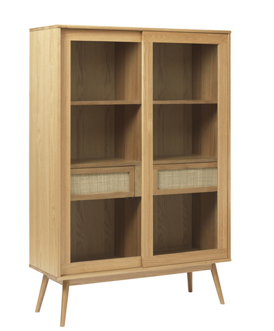 Barrali Glass Cabinet H160 Cm in room