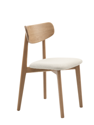Elim Chair Off White Bouclé