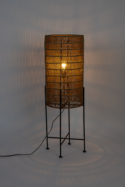 Floor Lamp Kari Natural in room