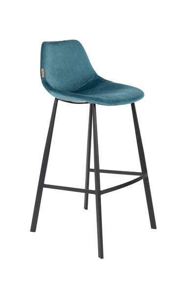 Barstool Franky Velvet Petrol