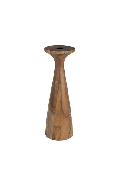 Candle Holder Flames M Brown