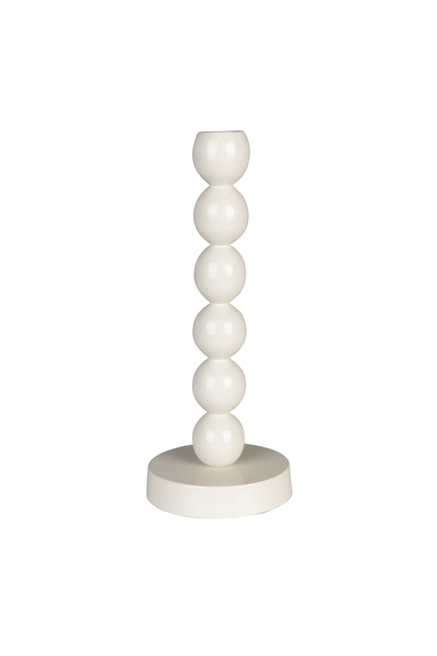 Candle Holder Bubbles One Shiny Beige